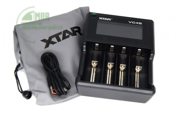 Xtar VC4S - Ladegerät für Li-Ion 3,6V - 3,7V und NIMH 1,5V Akkus